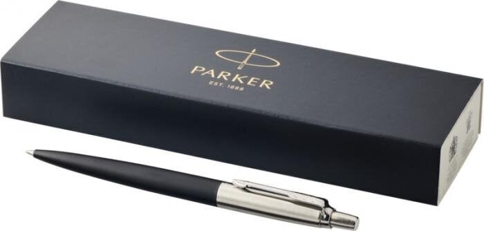 Parker Jotter lodīšu pildspalva, Bond Street Black ar hroma apdari, vidējs punkts cena un informācija | Biznesa dāvanas | 220.lv