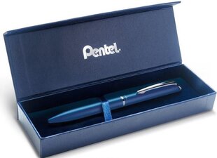 Gēla pildspalva EnerGel Sterling tumši zila 0,7 mm melna tinte + dāvanu kastīte, Pentel cena un informācija | Rakstāmpiederumi | 220.lv
