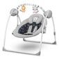 Šūpoles-šūpuļkrēsliņš Lionelo Ruben, Grey Graphite cena un informācija | Bērnu šūpuļkrēsliņi | 220.lv