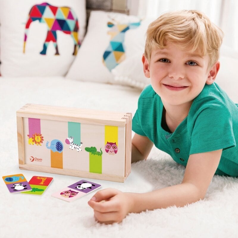 Domino spēle bērniem - Classic World cena un informācija | Attīstošās rotaļlietas | 220.lv