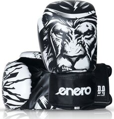 Boksa cimdi Enero Tiger, 8 oz, melni цена и информация | Боевые искусства | 220.lv