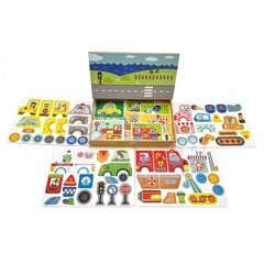 Izglītojoša magnētiskā puzle - Tooky Toy, 80 daļu цена и информация | Развивающие игрушки | 220.lv
