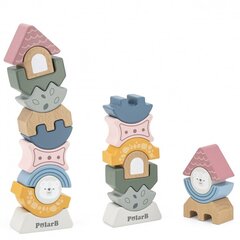 Koka puzles tornis - Viga PolarB cena un informācija | Attīstošās rotaļlietas | 220.lv
