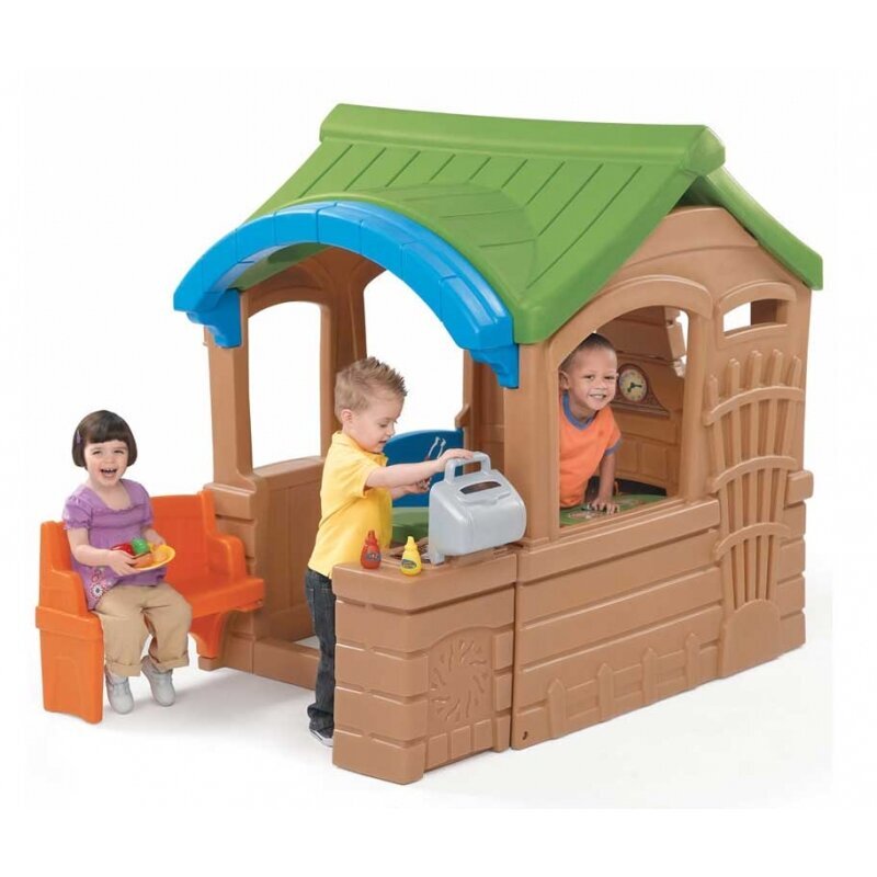 Dārza mājiņa ar grilu un piederumiem cena un informācija | Bērnu rotaļu laukumi, mājiņas | 220.lv