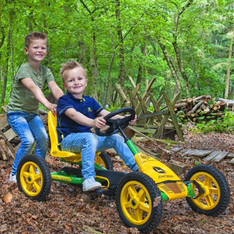 Kartings ar pedļiem Gokart, dzeltens cena un informācija | Rotaļlietas zēniem | 220.lv