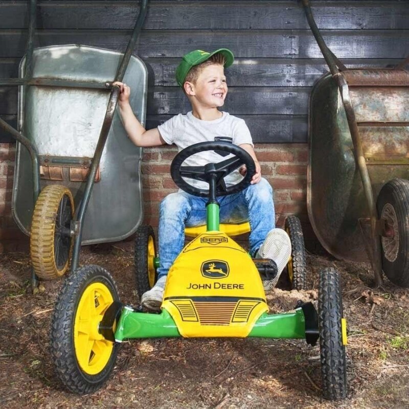 Kartings ar pedļiem Gokart, dzeltens cena un informācija | Rotaļlietas zēniem | 220.lv