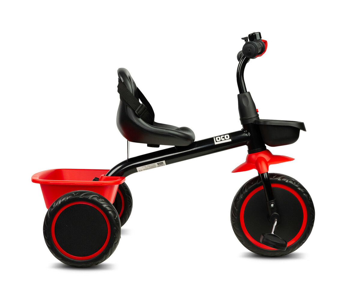Tricikls Toyz Loco, sarkans cena un informācija | Trīsriteņi | 220.lv