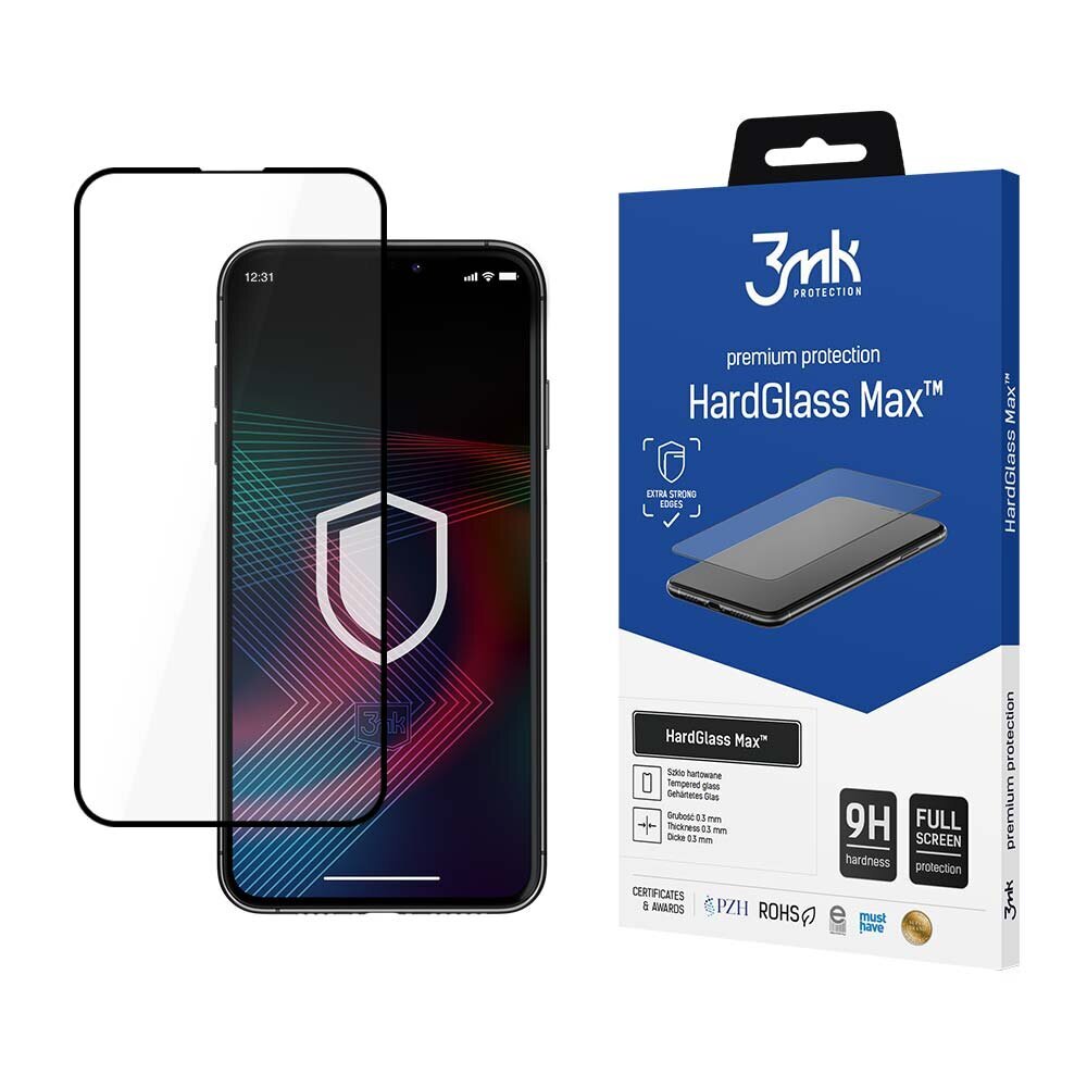 Apple iPhone 14 Max - 3mk HardGlass Max™ screen protector cena un informācija | Ekrāna aizsargstikli | 220.lv