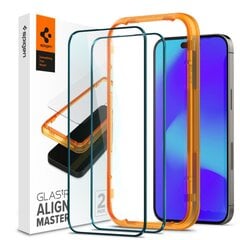 Ekrāna aizsargplāksne SPIGEN ALM priekš iPhone 14 Pro Max (2 gab.) цена и информация | Защитные пленки для телефонов | 220.lv