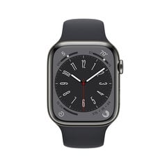 Apple Watch Series 8 45mm GPS + Cellular Stainless Steel (Oбновленный, состояние как новый) цена и информация | Смарт-часы (smartwatch) | 220.lv