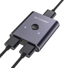 BlitzWolf BW-HDC2 Switch Box 2 x 1 4K HDMI (gray) цена и информация | Адаптеры и USB разветвители | 220.lv