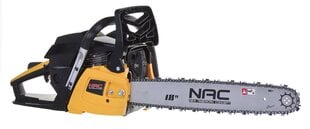 Бензопила NAC CS1560 52cc Petrol-driven chainsaw 45 cм цена и информация | Цепные пилы | 220.lv