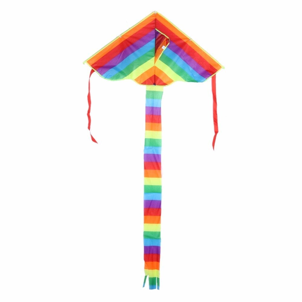 Liels trīsstūrveida varavīksnes pūķis bērniem cena un informācija | Gaisa pūķi | 220.lv