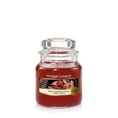 Yankee Candle Crisp ugunskura ābolu svece - aromātiskā svece 104.0g cena un informācija | Sveces un svečturi | 220.lv