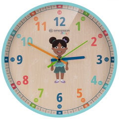 Детские настенные часы BRESSER JUNIOR, синий цвет цена и информация | Часы | 220.lv