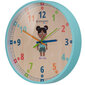 BRESSER JUNIOR bērnu sienas pulkstenis, zils cena un informācija | Pulksteņi | 220.lv
