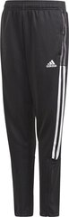 Bērnu sporta bikses Adidas TIRO 21 Training Pant Slim Junior GQ1242, melnas cena un informācija | Futbola formas un citas preces | 220.lv