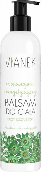 Atsvaidzinošs un enerģizējošs ķermeņa losjons Vianek green, 300 ml cena un informācija | Ķermeņa krēmi, losjoni | 220.lv