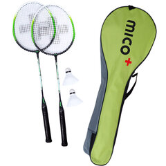 Badmintona raketes komplekts ar Grid Mico Elite cena un informācija | Badmintons | 220.lv
