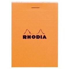 Piezīmju bloks A8/80l square Rhodia orange 80g, Clairefontaine цена и информация | Тетради и бумажные товары | 220.lv