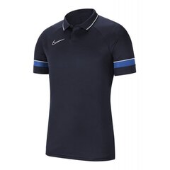 Bērnu T-krekls Nike Dri-FIT Academy 21 Polo SS CW6106 453, tumši zils cena un informācija | Futbola formas un citas preces | 220.lv