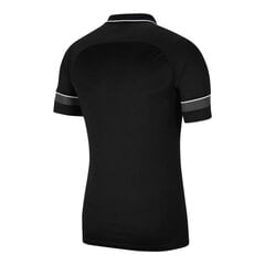 Bērnu T-krekls Nike Dri-FIT Academy 21 Polo SS melns CW6106 014 cena un informācija | Futbola formas un citas preces | 220.lv