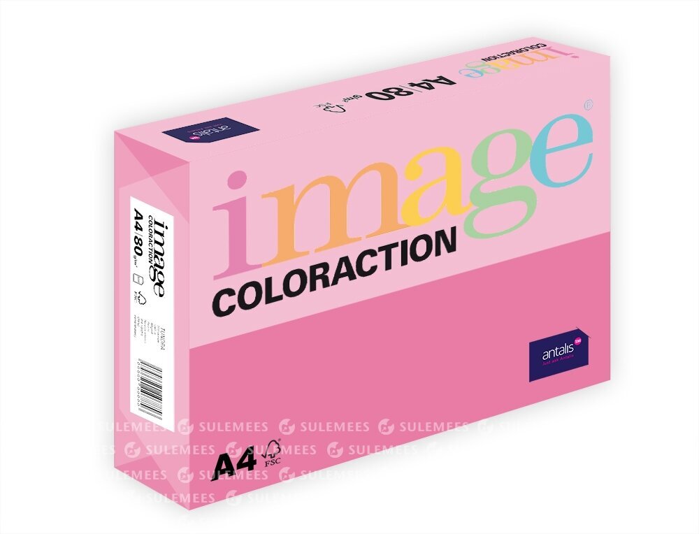 Papīrs birojam Image Coloraction A4/80g, Malibu neona rozā (617022) cena un informācija | Burtnīcas un papīra preces | 220.lv