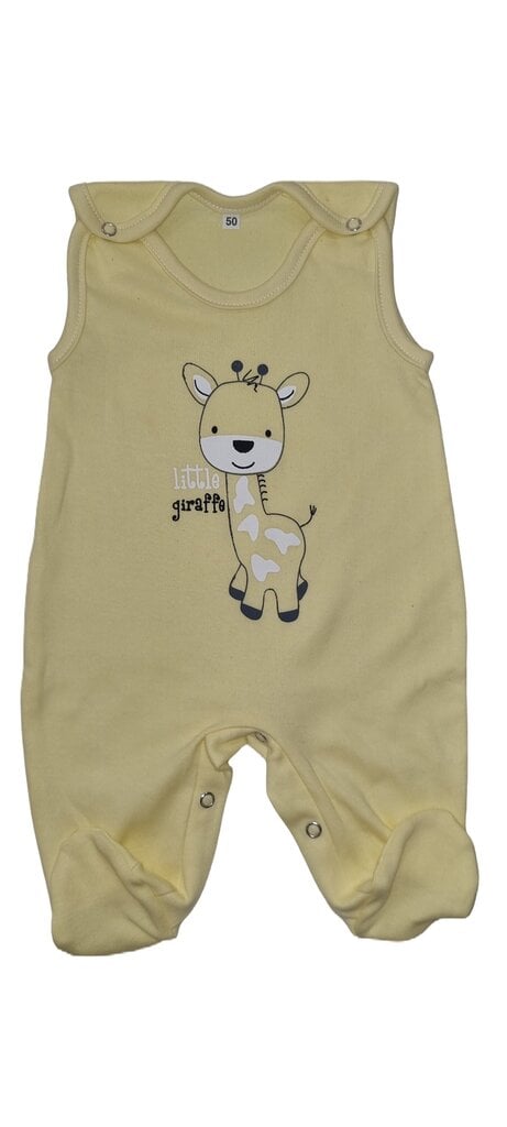 Komplekts mazuļiem Žirafe 4 daļas dzeltens цена и информация | Apģērbu komplekti jaundzimušajiem | 220.lv