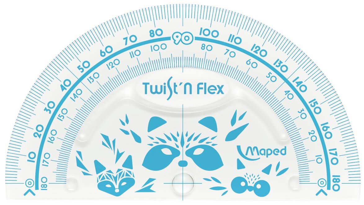 Lineālu komplekts MAPED Twist'nFlex Mini Cute 3pr. cena un informācija | Kancelejas preces | 220.lv