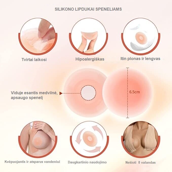 Krūškurvja lente Līmlente krūškurvja veidošanai ar 1 pāri kokvilnas un 1 pāris silikona nipeļu uzlīmju cena un informācija | Krūšturi | 220.lv