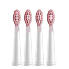 Насадки для электрической зубной щетки MySmile One, 4 шт., розового цвета цена и информация | Насадки для электрических зубных щеток | 220.lv