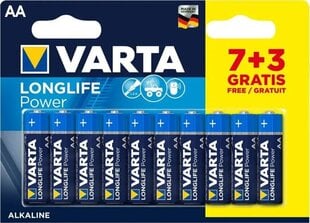 Varta Longlife Power LR6/AA baterijas, 10 gab. cena un informācija | Baterijas | 220.lv