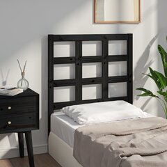 Изголовье кровати, 80,5x4x100 см, чёрное цена и информация | Кровати | 220.lv