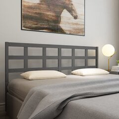 Изголовье кровати, 185,5x4x100 см, серое цена и информация | Кровати | 220.lv