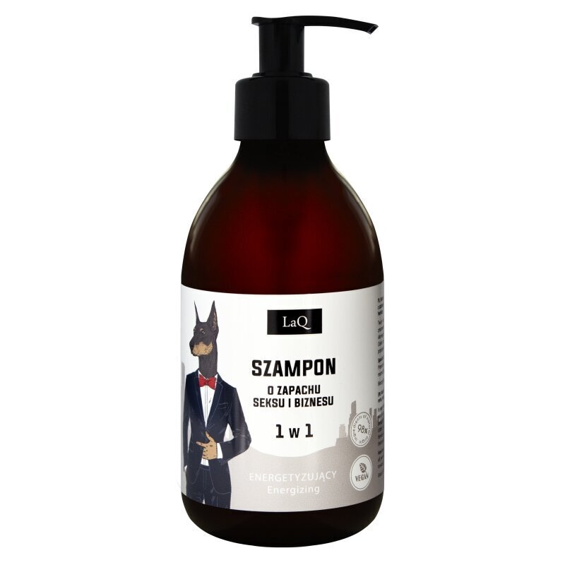 Enerģizējošs šampūns vīriešiem LaQ LaQ 1in1 Doberman, 300 ml цена и информация | Šampūni | 220.lv