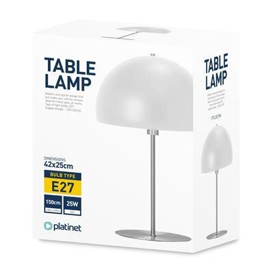 Galda lampa ar baltu tvaika nosūcēju Platinet, 42 cm cena un informācija | Galda lampas | 220.lv