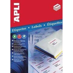 Self adhesive labels Apli 581280 105 x 148 mm 100 Листья Белый A4 цена и информация | Тетради и бумажные товары | 220.lv