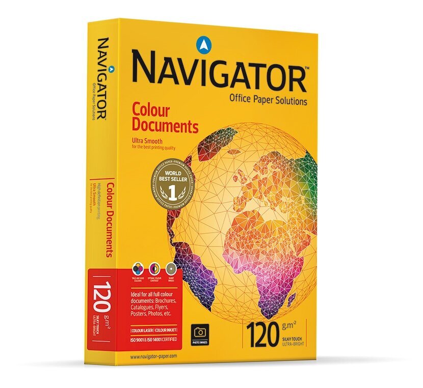 Biroja papīrs A4 120g Navigator ColorDocuments 250 loksnes/pk cena un informācija | Burtnīcas un papīra preces | 220.lv