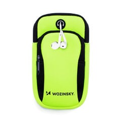 Wozinsky Running Phone Armband WABGR1, zaļš cena un informācija | Telefonu vāciņi, maciņi | 220.lv