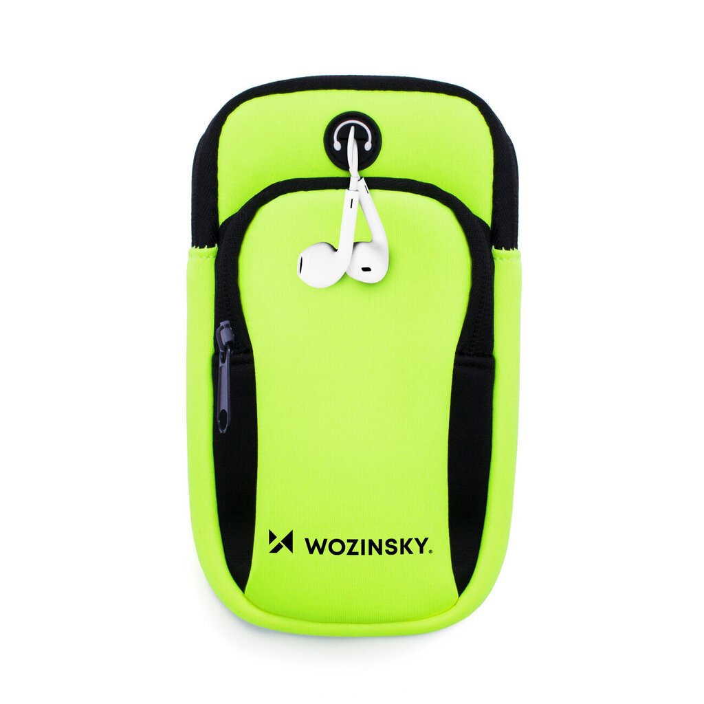 Wozinsky Running Phone Armband WABGR1, zaļš cena un informācija | Telefonu vāciņi, maciņi | 220.lv