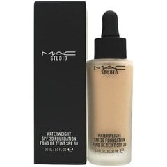 Grima pamats MAC Studio Waterweight Spf 30 Foundation NC15, 30 ml cena un informācija | Grima bāzes, tonālie krēmi, pūderi | 220.lv