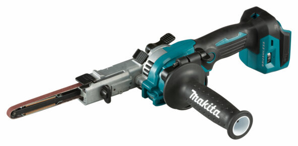 Makita DBS180Z 18 V pārnēsājams slīpmašīna, Melna, Zila, Sudraba cena un informācija | Slīpmašīnas | 220.lv