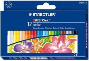 Eļļas pasteļi 12 krāsas Jumbo Noris Club, Staedtler/10 цена и информация | Принадлежности для рисования, лепки | 220.lv