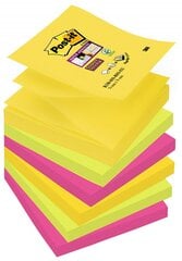 Piezīmju papīrs Post-it z-note R330 SuperSticky76x76mm RIO 6 gab/p цена и информация | Тетради и бумажные товары | 220.lv