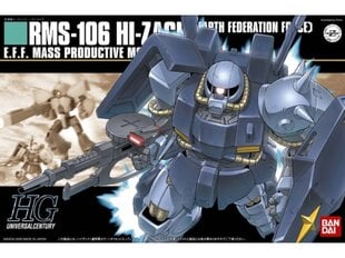 Сборная пластиковая модель Bandai - HGUC RMS-106 Hi-Zack (Earth Federation Force), 1/144, 60659 цена и информация | Конструкторы и кубики | 220.lv