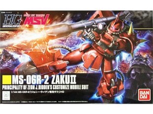 Сборная пластиковая модель Bandai - HGUC MSV MS-06R-2 ZAKU II, 1/144, 60400 цена и информация | Конструкторы и кубики | 220.lv