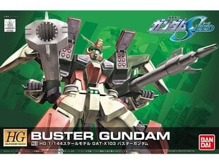 Сборная пластиковая модель Bandai - HGGS GAT-X103 Buster Gundam, 1/144, 60360 цена и информация | Конструкторы и кубики | 220.lv