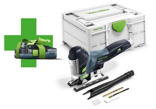 Аккумуляторный маятниковый лобзик Festool PSC 420 EB-Basic CARVEX 576521 + batt цена и информация | Пилы, циркулярные станки | 220.lv