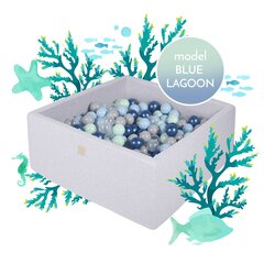 Сухой бассейн MeowBaby модель Голубая лагуна Воздушные шары, 300шт цена и информация | Игрушки для малышей | 220.lv