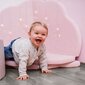 MeowBaby® rotaļu paklājs 160x160cm Baby Cloud salokāms, gaiši rozā, gaiši rozā, gaiši rozā cena un informācija | Attīstošie paklājiņi | 220.lv